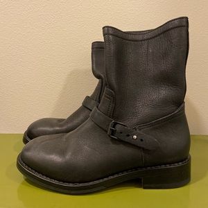 Rag & Bone Black moto booties